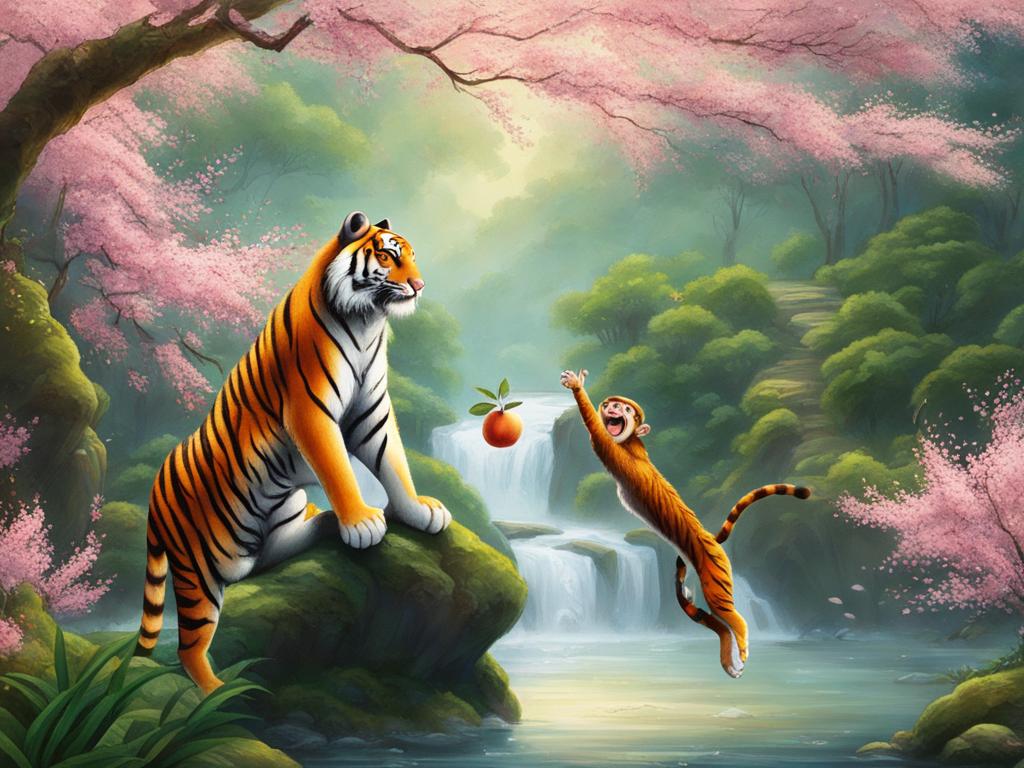 tiger and monkey in Chinese culture
