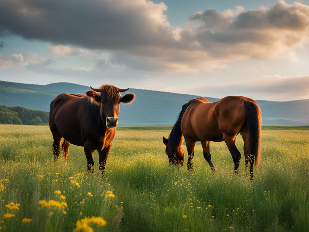 Ox and Horse Friendship