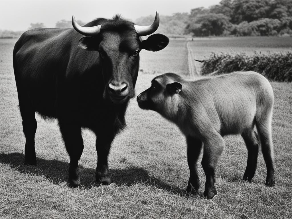 Ox and Monkey friendship