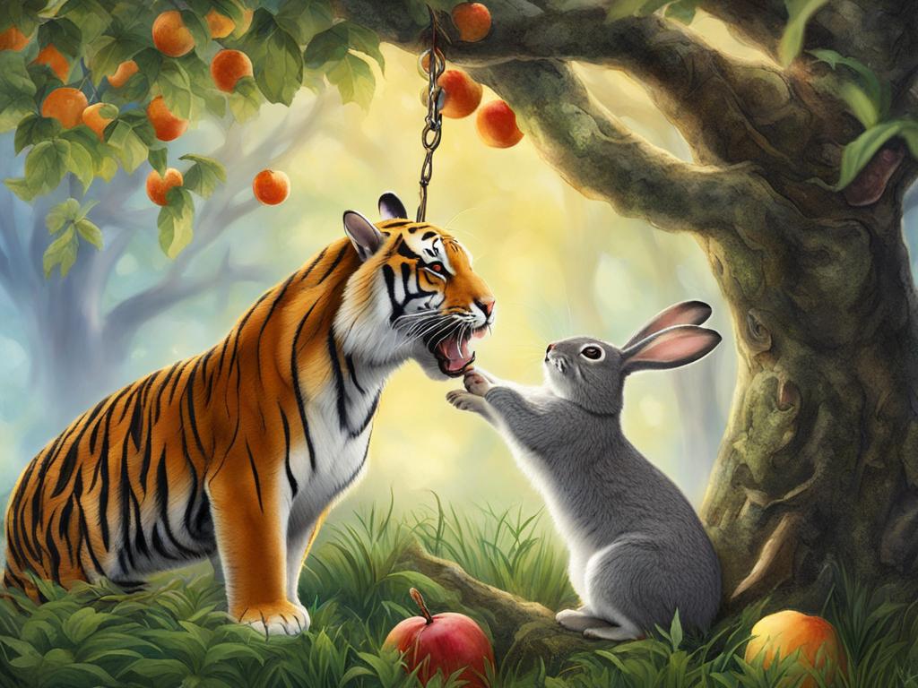 Sibling Rivalry: Tiger and Rabbit