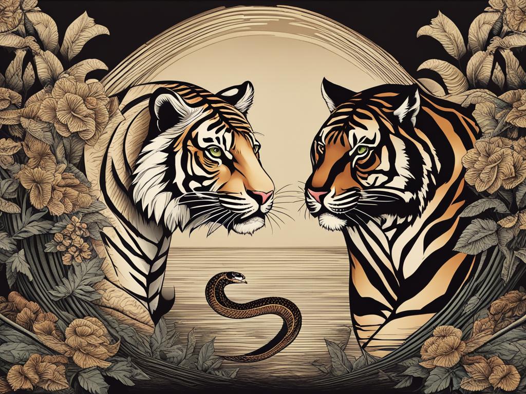 Tiger and Snake in Friendship Respect and Insight